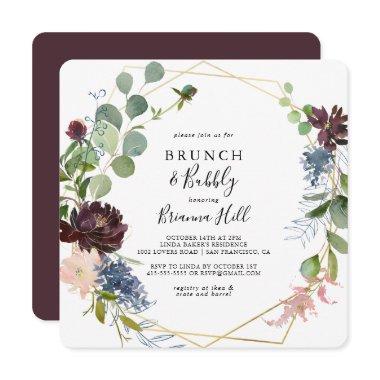 Burgundy Gold Brunch and Bubbly