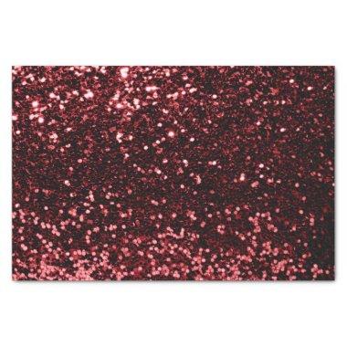 Burgundy Maroon Ruby Red Glitter Sweet 16th Bride Tissue Paper