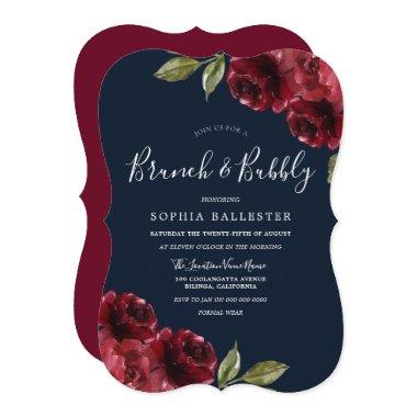 Burgundy Red & Navy Brunch & Bubbly
