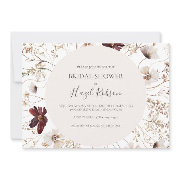 Burgundy Wildflower | Horizontal