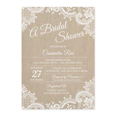 Burlap and Lace