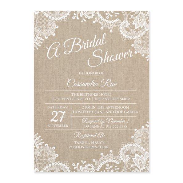 Burlap and Lace