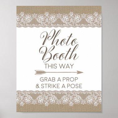 Burlap and Lace Rustic Wedding, Bridal Shower Sign