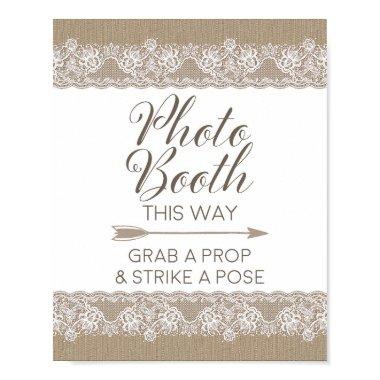 Burlap and Lace Rustic Wedding, Bridal Shower Sign