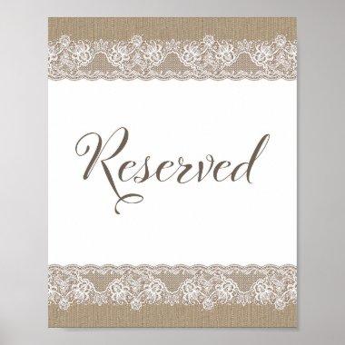 Burlap and Lace Rustic Wedding, Bridal Shower Sign