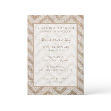 Burlap Chevron