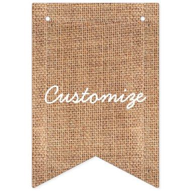 Burlap Jute Bunting Customize Bunting Flags