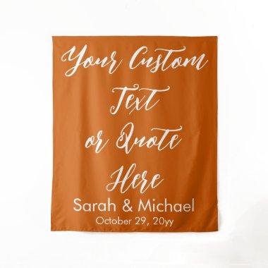 Burnt Orange Boho Wedding Backdrop Ceremony Prop