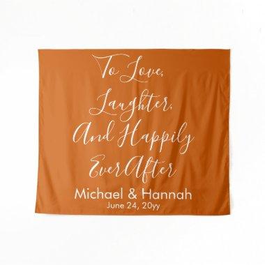 Burnt Orange Boho Wedding Backdrop Reception Prop