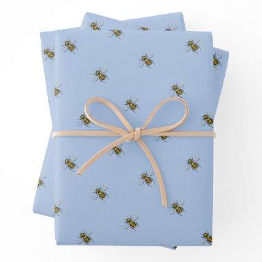 Busy Bee Cute Little Honeybee Queen Bee Wrapping Paper Sheets