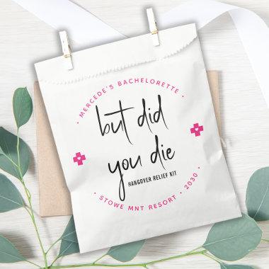 But Did You Die Personalized Hangover Relief Kit Favor Bag