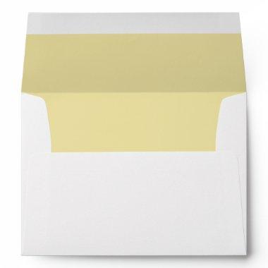 Buttercream Wedding Elegant Modern Return Address Envelope