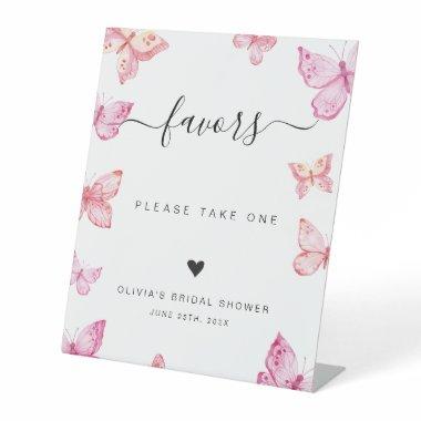 Butterflies custom Favors Sign