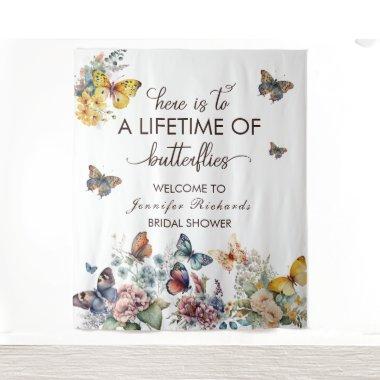 Butterflies Floral |  Welcome Tapestry