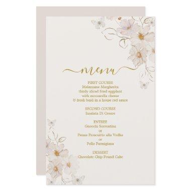 Butterflies Menu