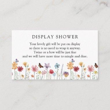 Butterfly and Wildflower Shower Enclosure Invitations