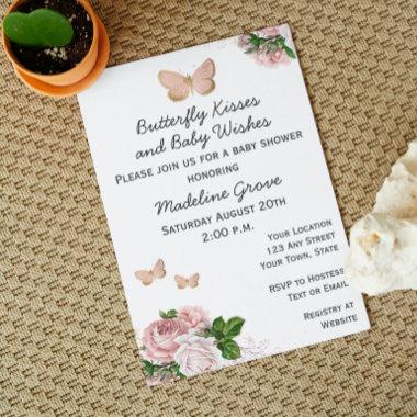 Butterfly Baby Shower Invitations