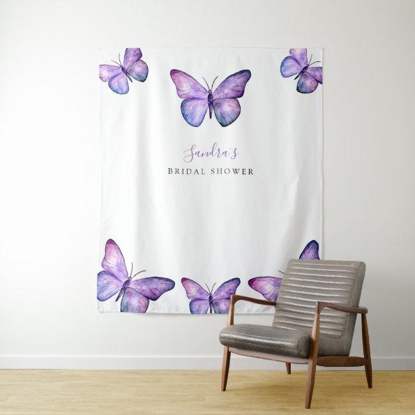 Butterfly  Backdrop Minimalist Purple