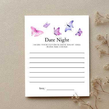 Butterfly Bridal Shower Date Night Invitations