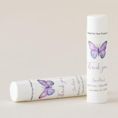 Butterfly Bridal Shower Elegant Thank you Script Lip Balm