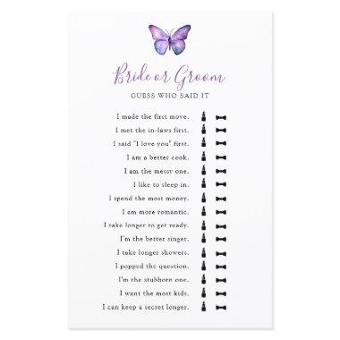 Butterfly  Guess who Said it