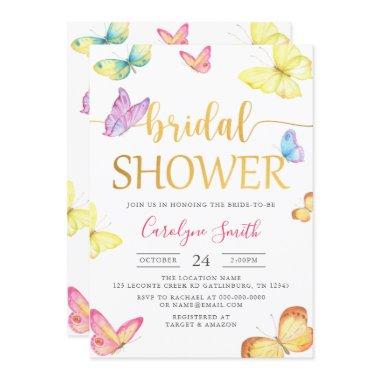 Butterfly Bridal Shower Invitations