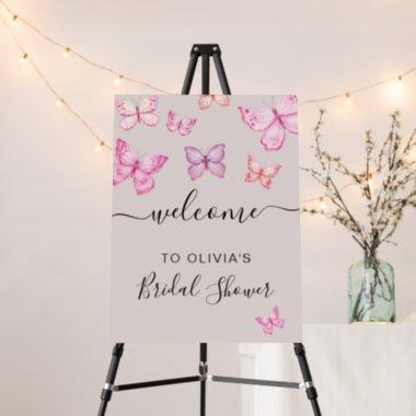 Butterfly Bridal Shower welcome sign