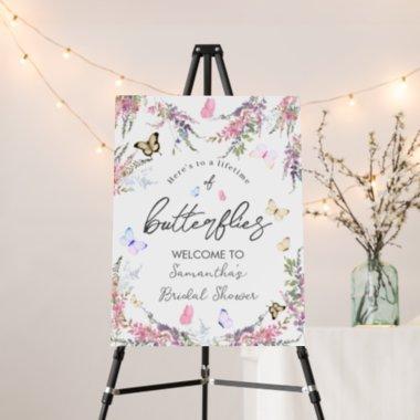 Butterfly Bridal Shower Welcome Sign