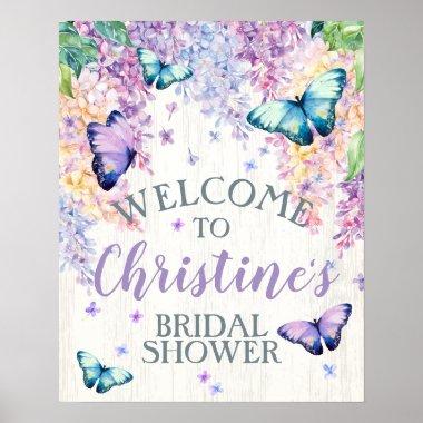 Butterfly Bridal Shower Welcome Sign
