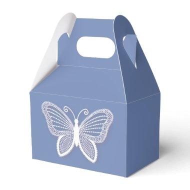 Butterfly Cornflower Blue Butterflies Wedding Favor Boxes