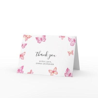 Butterfly fold Thank you