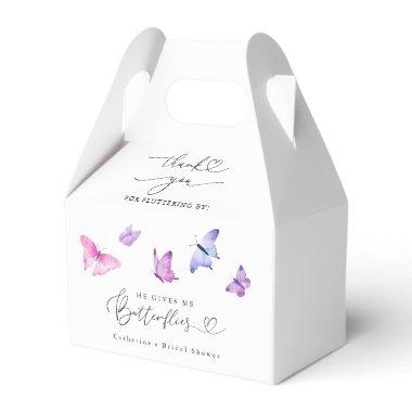 Butterfly Garden Bridal Shower Favor Boxes
