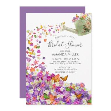 Butterfly Garden Bridal Shower Invitations