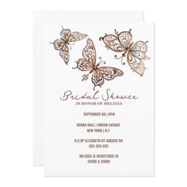 Butterfly Henna elegant Indian