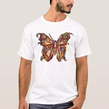 BUTTERFLY IN GOLD SPARKLES T-Shirt