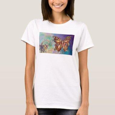 BUTTERFLY IN GOLD SPARKLES T-Shirt