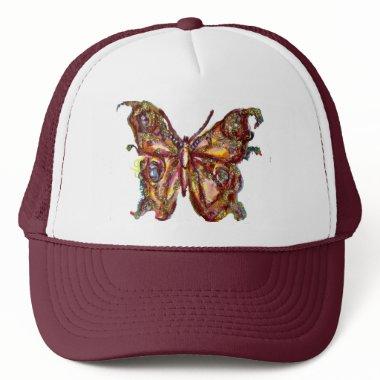 BUTTERFLY IN GOLD SPARKLES TRUCKER HAT