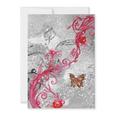 BUTTERFLY IN SPARKLES 2 ,Elegant Wedding Party Invitations