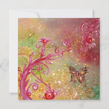 BUTTERFLY IN SPARKLES 2 , Elegant Wedding Party Invitations