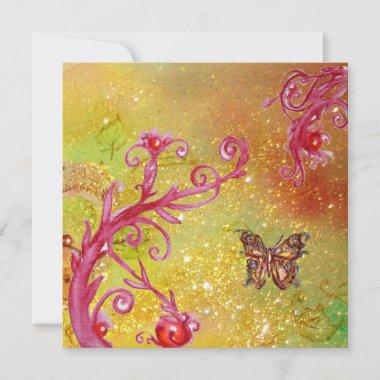 BUTTERFLY IN SPARKLES 2 , Elegant Wedding Party Invitations