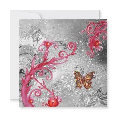 BUTTERFLY IN SPARKLES 2 ,Elegant Wedding Party Invitations