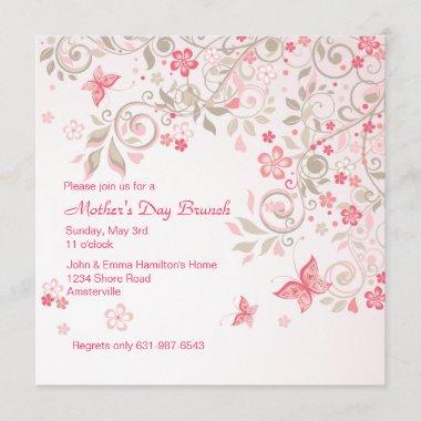Butterfly Meadow Mother's Day Invitations