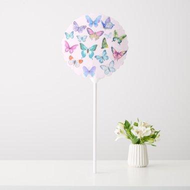 Butterfly, nature, spring, pink balloon