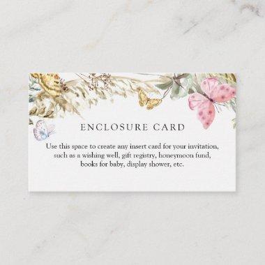 Butterfly on the Way Boho Enclosure Invitations