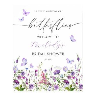Butterfly Wildflower  Welcome Poster