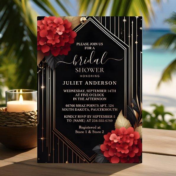 By Garden Diamond Red Black And Gold  Foil