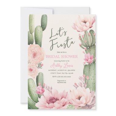 Cactus Blush pink Boho Floral Greenery Bridal