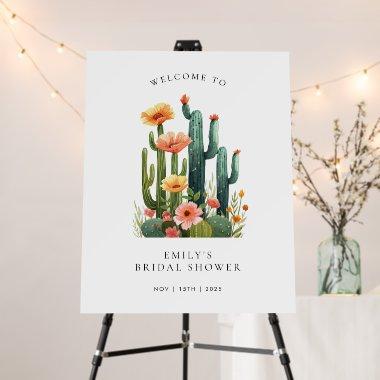 Cactus Fiesta Floral  Welcome Sign