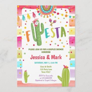 Cactus Fiesta Mexican Couples Shower Invite
