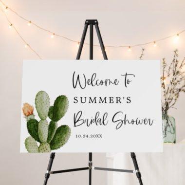 Cactus Succulent Bridal Shower Welcome Sign
